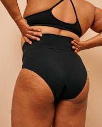 Super absorbent sports undies | Wide Waist | Brief | Black 3