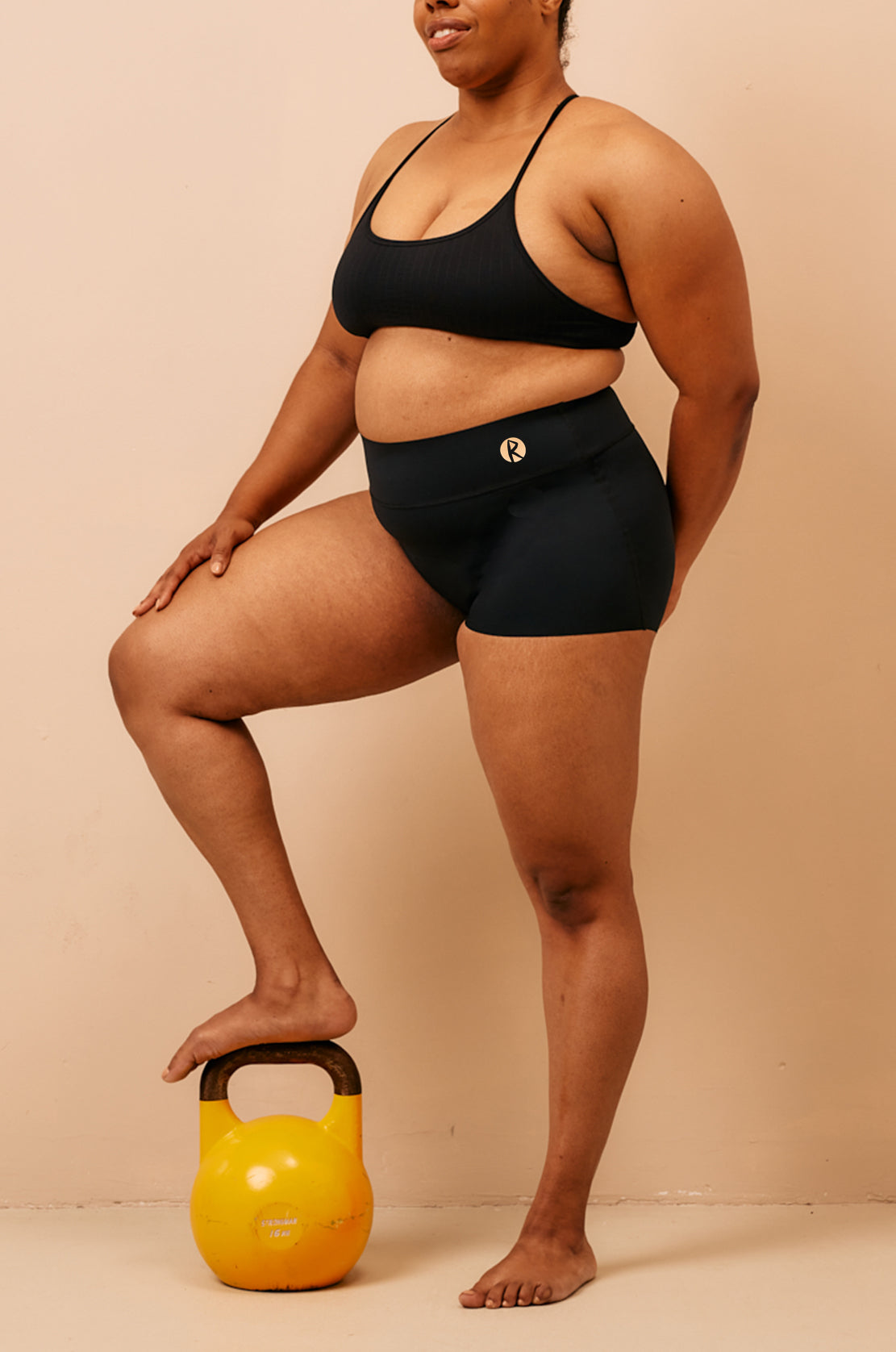 Super absorbent sports undies | Wide Waist | Boy Short | Black 2