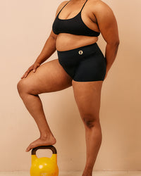 Super absorbent sports undies | Wide Waist | Boy Short | Black 2