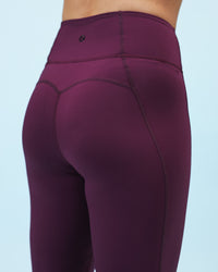 No-see-through-leggings | Dark Cherry | 4