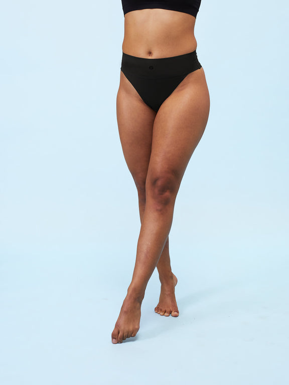 Sweat-free sports undies | Thong | Black 1