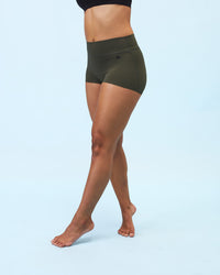 Sweat-free sports undies | Boy Short | Burnt Olive 1