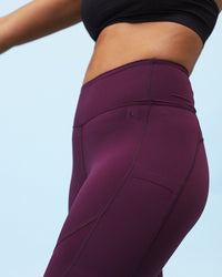 No-see-through-leggings | Dark Cherry | 3