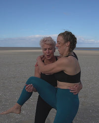 Runes Movement | No-see-through Leggings |  Ocean Green