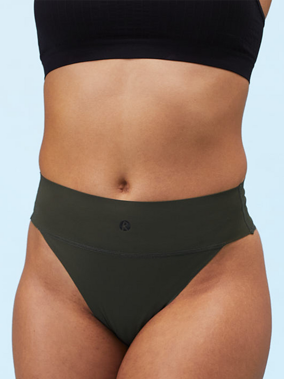 Sweat-free sports undies | Thong | Burnt Olive 1