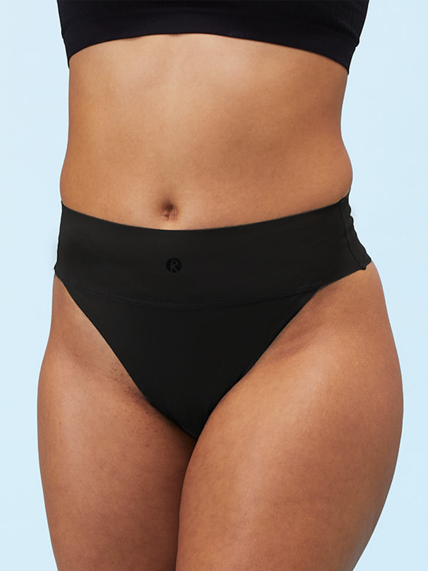 Sweat-free sports undies | Thong | Black 1