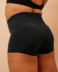 Super absorbent sports undies | Wide Waist | Boy Short | Black 3