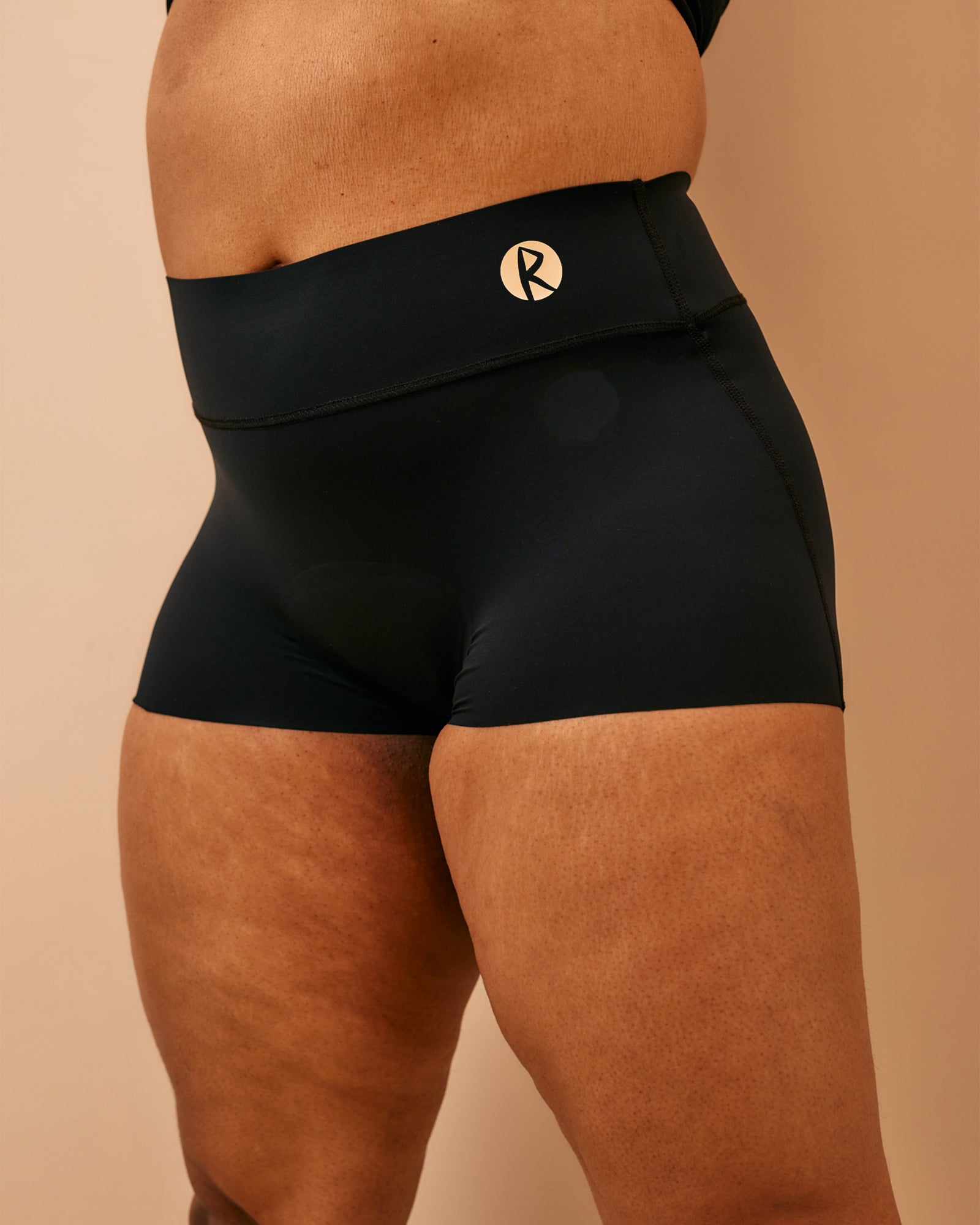Super absorbent sports undies | Wide Waist | Boy Short | Black 1