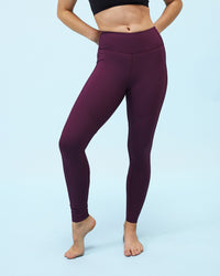 No-see-through-leggings | Dark Cherry | 5