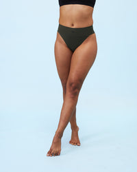Sweat-free sports undies | Thong | Burnt Olive 2